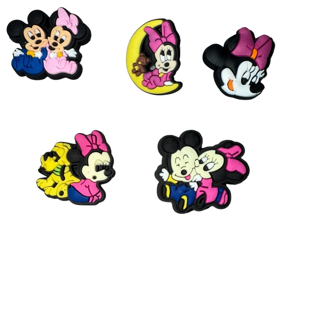 Baby Mickey and Minnie Mouse Shoe Charms Set